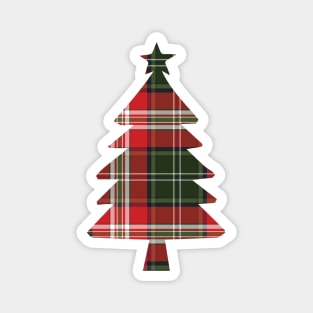 Tartan Christmas Tree Magnet