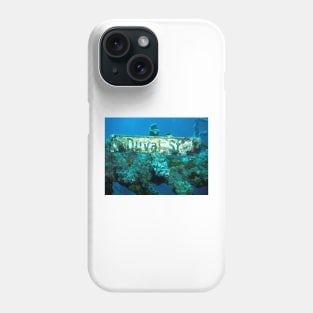 Duval Street Underwater Sign at Vandenberg Wreck Site Phone Case