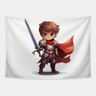 Heroic Fantasy Fighter Boy Tapestry