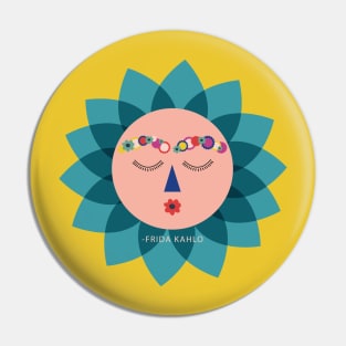 Cute funny colorful sun Frida kahlo portrait viva la vida mexican painter Pin