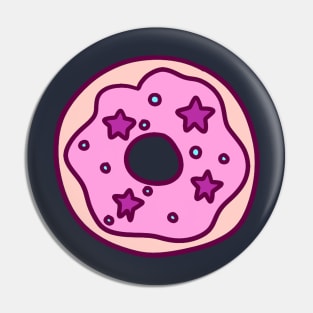 Pink Frosted Star Donut Pin