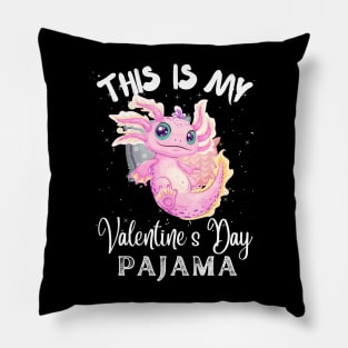 This Is My Valentine’s Day Pajama Axolotl Couples Pillow