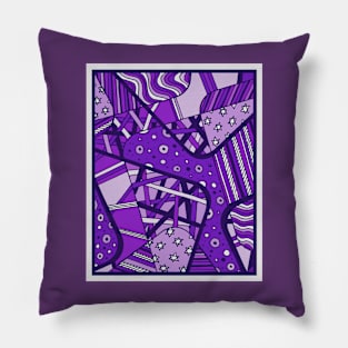 Miniature Aussie Tangle 12  in Purple Pillow