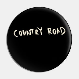 Hand Drawn Country Road Pin