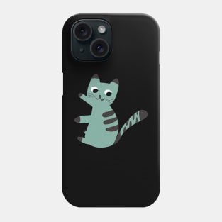 Cute cat childish print. Perfect for t-shirt, apparel, cards, poster, nursery decoration. Vector Illustration Phone Case