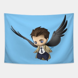 Little Angel Castiel Tapestry