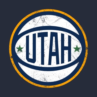 Utah Retro Ball - Navy T-Shirt