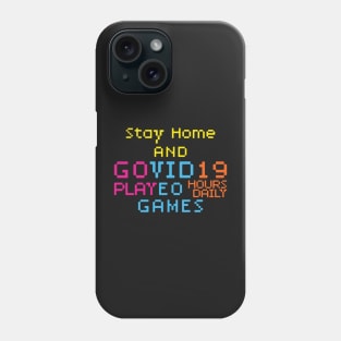 Staycation Coronavirus effect, Stay Home and GOVID19 Phone Case