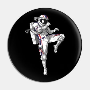 Muay Thai Astronaut Pin