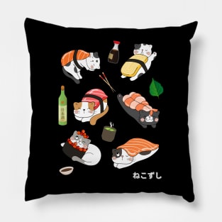 Nekozushi Cute Kawaii Cat Sushi Pillow