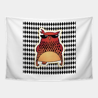 Cool owl with sunglasses Tapestry