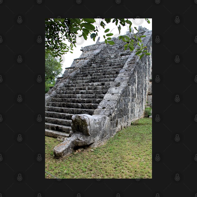 Mayan Temple, Chichen Itza, Mexico by Kirkcov