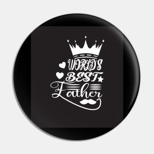 World's Best Father's Day Pin