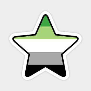 Aromantic Pride Star Magnet