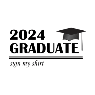 Lispe 2024 Graduate Sign My Shirt T-Shirt