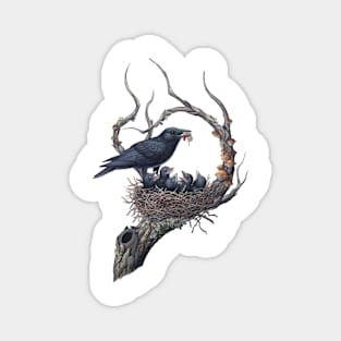 American Crow Tee Magnet