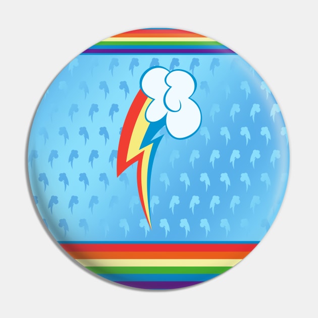 My little Pony - Rainbow Dash Cutie Mark V5 Pin by ariados4711