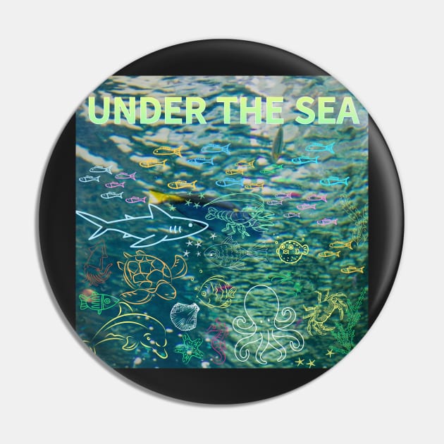 under the sea,blue sea,sea creatures,Turtle, puffer fish, starfish, shrimp, shark, tropical fish, sea horse, seaweed, sardines, squid, crabs, clams Pin by zzzozzo