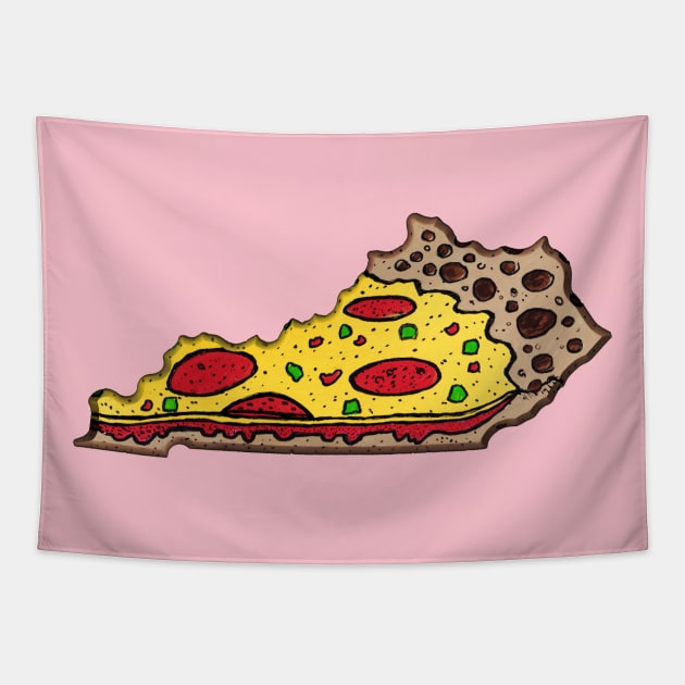 Kentucky Pizza!! Tapestry by Grinner Mountain