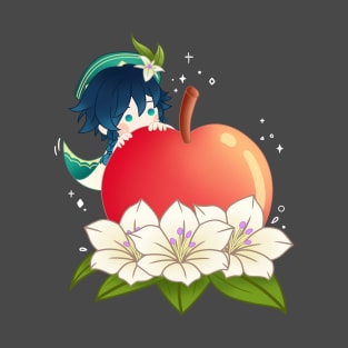 Genshin Impact Cute Venti Apple T-Shirt