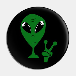 AlienPeaceBro - corner bro Pin