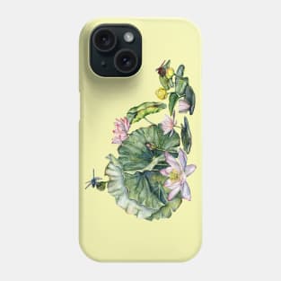 Japanese Water Lillies and Lotus Flowers Phone Case