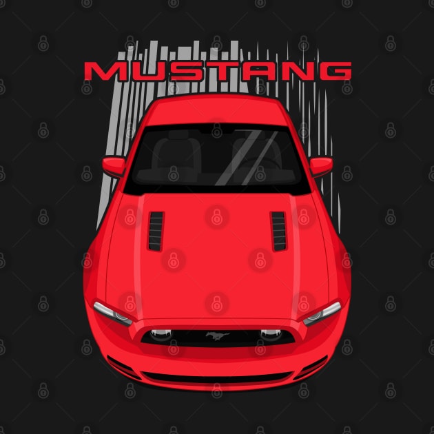 Mustang GT 2013 to 2014 - Red by V8social