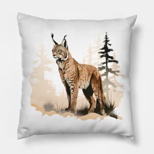 Eurasian Lynx Pillow