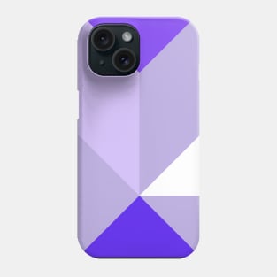 Purple Geometric Color Block Pattern Phone Case