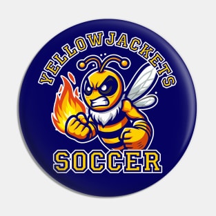 Yellowjackets Soccer Pin