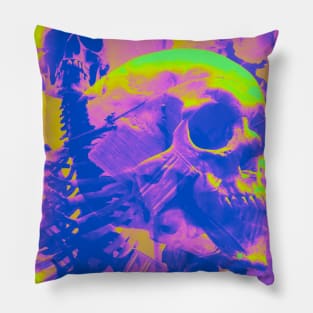 Neon Skulls Pillow