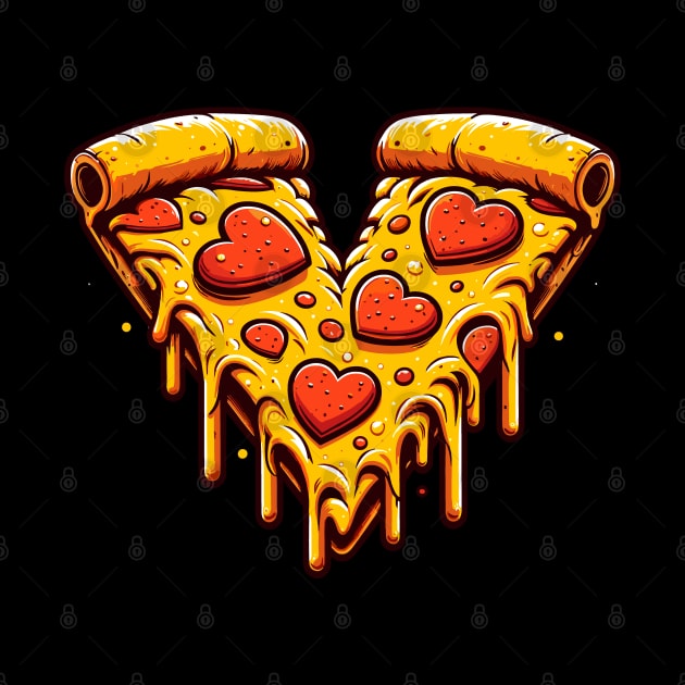 Pizza Heart Valentine's Day by DigitalNerd