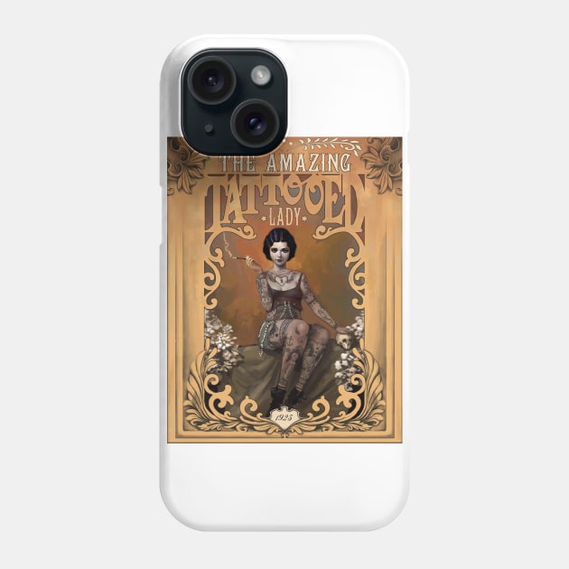 The Amazing Tattooed Lady Phone Case by RudeOne