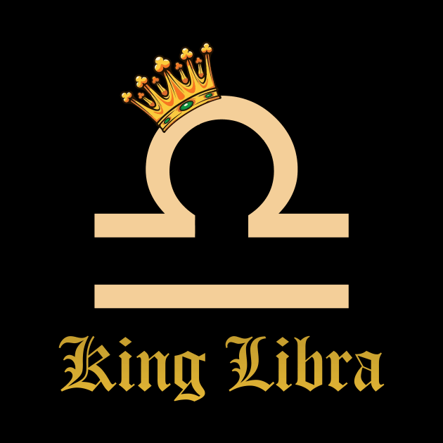 King Libra Birthday Crown September October by GillTee