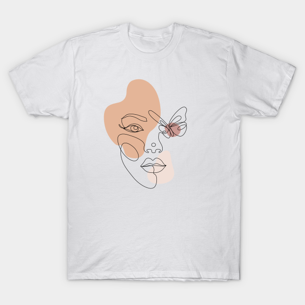 Discover Butterfly lady - Minimalist - T-Shirt