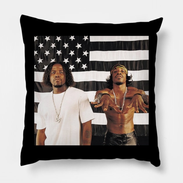 Vintage Stankonia Distressed Pillow by What The Omen