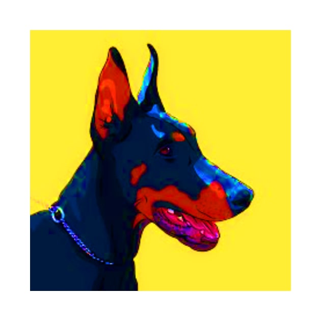 Doberman Illustration by NBalboni87