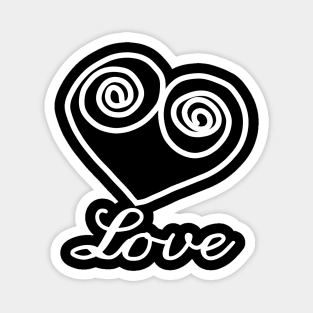 Love Funny Heart Quilling Hobby Valentine day Magnet