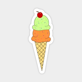 Tasty Ice Cream Cone Lover Magnet