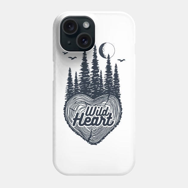 Nature. Wild Heart Phone Case by SlothAstronaut