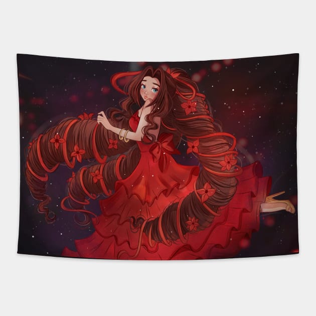 aerith Tapestry by ariadnadraws