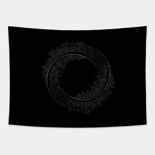 Mobius City Tapestry by AxiomDesign