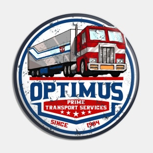 Optimus Prime Trucking Services Pin