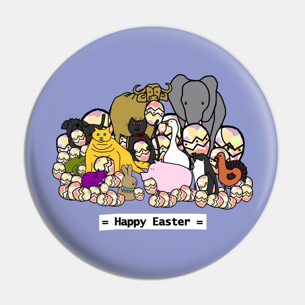 Happy Easter from these Cute Animals with Funny Easter Eggs Pin by ellenhenryart