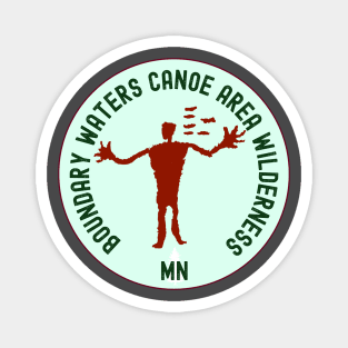 BWCA Pictograph Boundary Waters Canoe Area Wilderness Magnet