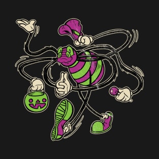 Retro Halloween Trick or Treating Spider T-Shirt