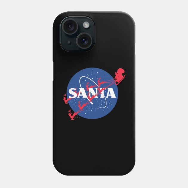 NASA Santa logo Phone Case by BodinStreet