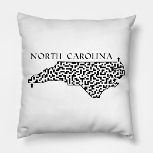 State of North Carolina Maze Pillow