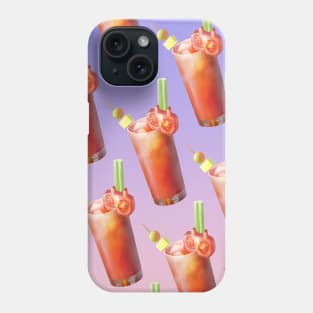 Bloody Mary Cocktail Pattern Phone Case