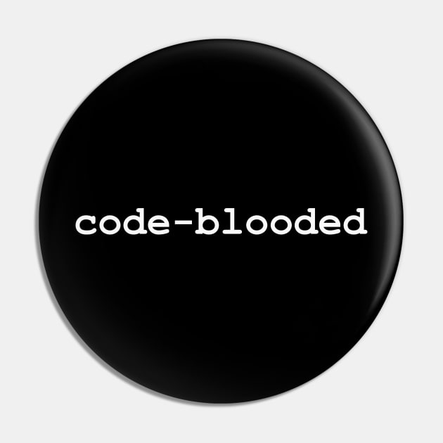 Code-Blooded Tee Funny Code Programmer IT T-shirt Tee Mens Womens Pin by Y2KSZN